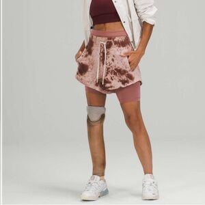 Lululemon Inner Glow Short 3" *Terry Marble Dye Silky French Press